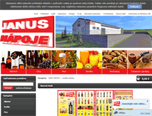 Tablet Screenshot of janusnapoje.sk